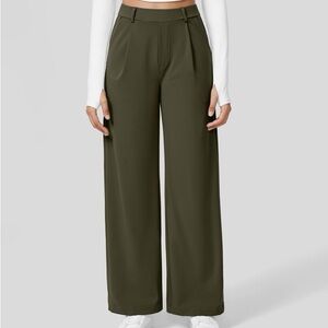 HALARA Olive Green Straight Leg Pants